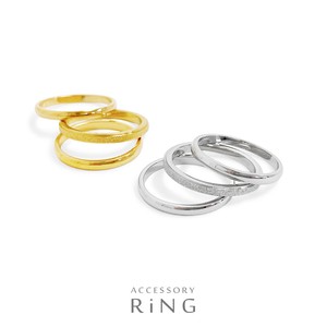 Stainless-Steel-Based Ring Stainless Steel Set of 3