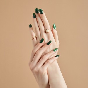 【特価　SALE品】　211250　ジェルネイルシール　Deep　Green　韓国　GLAMBUX　グラムバックス　ネイル