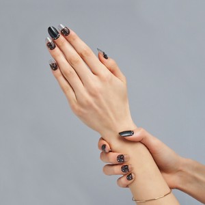 【特価　SALE品】　211264　ジェルネイルシール　Black　Lace　韓国　GLAMBUX　グラムバックス　ネイル
