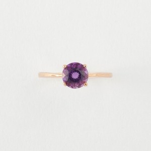 银戒指（紫水晶） 圆形 小鸟