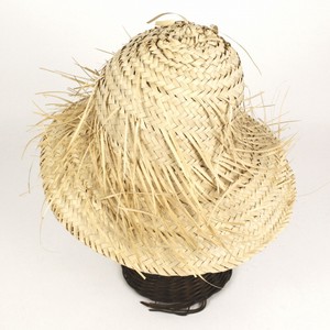 ビヒガ椰子の葉フリンジ帽子