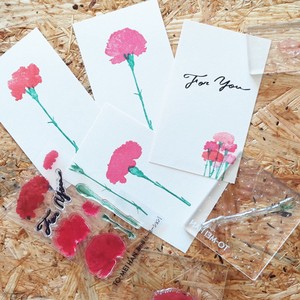 Stamp Clear Stamp Carnation Made in Japan
