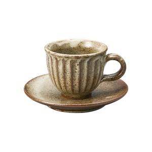 Shigaraki ware Cup & Saucer Set Made in Japan