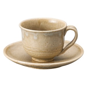 【信楽焼】オリーブ コーヒー碗皿
