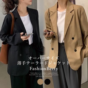 【2024新作】オーバーサイズ薄手テーラードジャケット 韓国ファッション