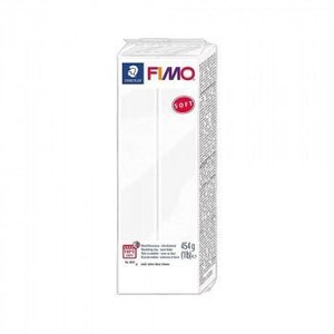 フィモ ソフト ラージブロック ポリマークレイ ホワイト 454g 8021-0