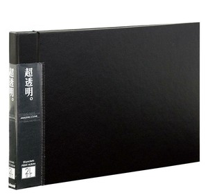 ナカバヤシ 超透明プリントアルバム 2L・LL 横型 ブラック ホCX-2LE-D