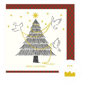 Greeting Card Christmas card bird