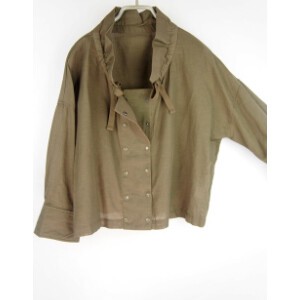 Button Shirt/Blouse Cotton Linen 2024 Spring/Summer