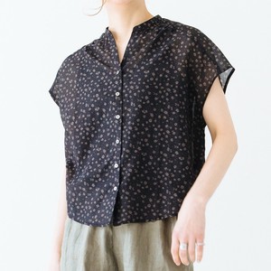 Button Shirt/Blouse French Sleeve Ladies' Vintage
