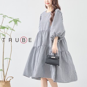 Casual Dress Cotton L One-piece Dress M Tiered 【2024NEW】