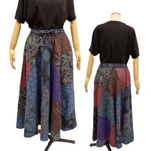 Skirt Patchwork Long Skirt Pudding Volume