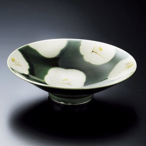 織部椿平小鉢(有田焼)日本製 陶器