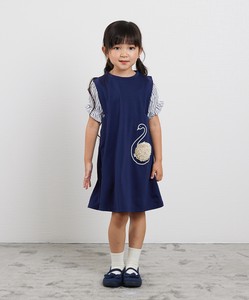 Kids' Short Sleeve T-shirt One-piece Dress