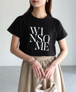 WINSOMEプリントレタリングTシャツ【easy as nap】