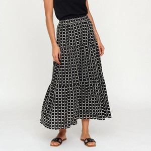 Skirt Embroidery Long Skirt Tiered