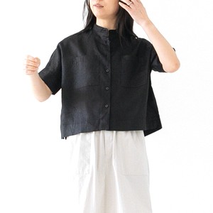 Button Shirt/Blouse Dolman Sleeve Bird Canvas Ladies' 5/10 length