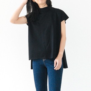 T-shirt Tunic Mock Neck Ladies' Made in Japan