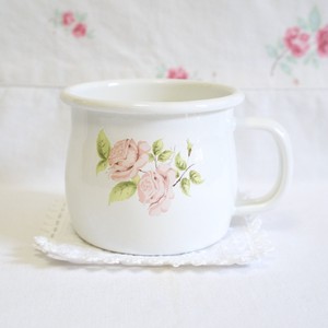 Enamel Mug Rose Made in Japan