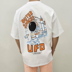 【2024春夏新作】UFOイラストオーバーサイズTシャツ