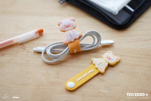 LuLu the Piggy Plushie/Doll cable holder TOYZEROPLUS x CICI'S STORY