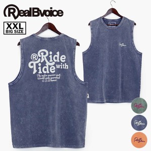 RealBvoice(リアルビーボイス) RIDE WITH TIDE PIGMENT SLEEVE LESS BIG SIZE