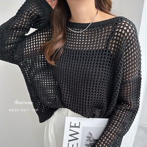 Sweater/Knitwear Knitted Tops Mesh