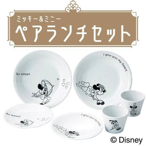Disney(ディズニー) ミッキー&ミニー ペアランチセット (パスタ皿・プレート・カップ×各2) D-CL01 51247
