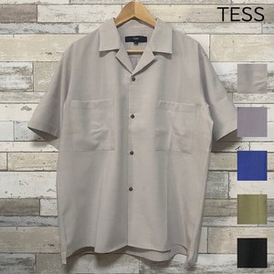 【2024春夏新作】【TESS】スラブオープンシャツ