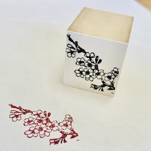 Stamp Stamps Cherry Blossoms Made in Japan