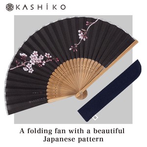 Kutani ware Japanese Fan Hand Fan Sakura