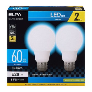 ELPA(エルパ)  LED電球A形　広配光　LDA7D-G-G5103-2P