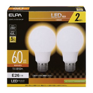 ELPA(エルパ)　LED電球A形　広配光　LDA7L-G-G5104-2P