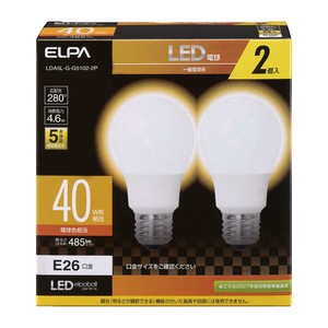 ELPA(エルパ)  LED電球A形　広配光　LDA5L-G-G5102-2P