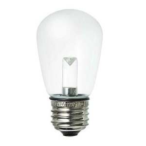 ELPA　防水型LED装飾電球 サイン球形 E26 クリア電球色　LDS1CL-G-GWP906