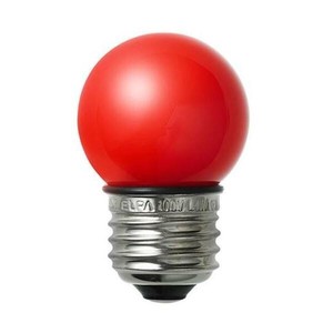 ELPA　防水型LED装飾電球 ミニボール球形 E26 G40 レッド　LDG1R-G-GWP254