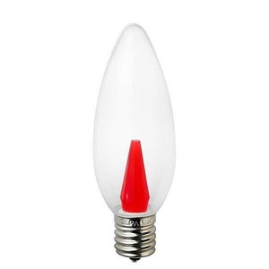 ELPA　LED装飾電球 シャンデリア球形 E17 クリアレッド　LDC1CR-G-E17-G328
