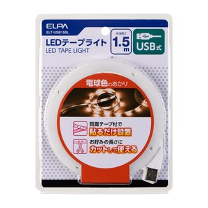 ELPA(エルパ)　LEDテープライトUSB1.5mL色　ELT-USB150L