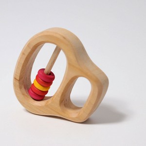＜数量限定＞wooden toy with 5 Small Rings red【木製】【おもちゃ】【玩具】【インテリア】