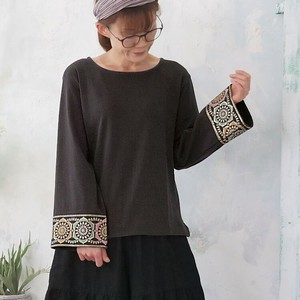 T 恤/上衣 Design 针织衫 刺绣 喇叭袖