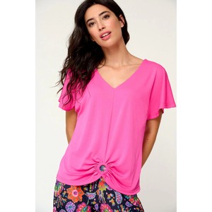 T-shirt Design Pink T-Shirt Front Stretch