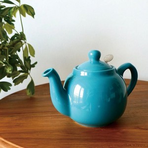 【在庫限り】Farmhouse 2 Cup aqua　ロンドンポタリー　ティーポット　アクア