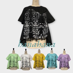 Button Shirt/Blouse Pudding cotton 2024 Spring/Summer