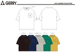【2024新作】GERRY（メンズ）　ポケット付きロゴ刺繍　Tシャツ