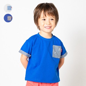 Kids' Short Sleeve T-shirt Pocket M Switching