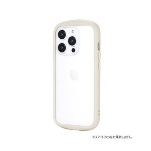 iPhone 15 Pro 耐衝撃ハイブリッドケース 「Cleary」 ミルクホワイト LN-IP23PLCWH