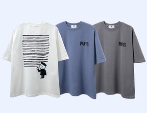 【2024春夏新作】ユニークイラストPARISTシャツ