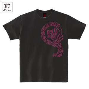 【インバウンド/京都】　メンズ和柄Tシャツ　蛮絵鳳凰紋様