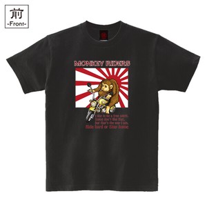【インバウンド/京都】　メンズ和柄Tシャツ　モンキーライダー
