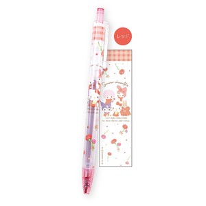 预购 原子笔/圆珠笔 按压式 花朵 卡通人物 Sanrio三丽鸥 中性笔 红色